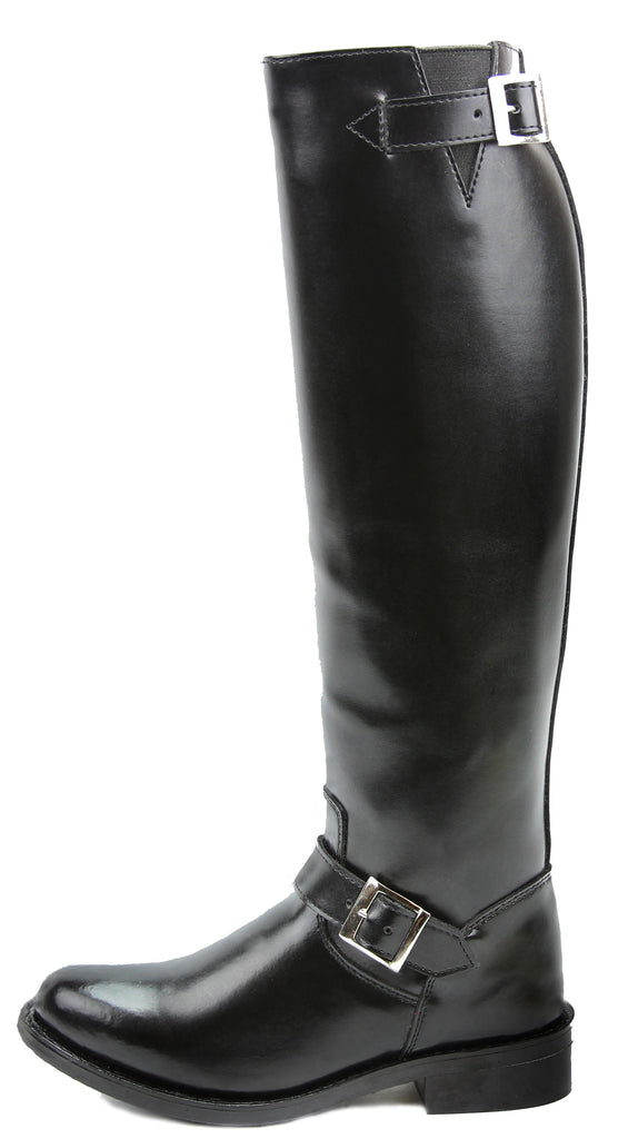 FAMMZ RAVEN Woman Ladies Motorcycle Police Engineer Trooper Patrol Leather Tall Riding Boots